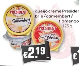 Bolama queijo creme president brie / camembert / flamengo promoção