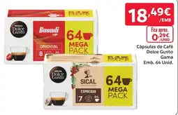 Amanhecer Cápsulas de Café Dolce Gusto Gama promoção