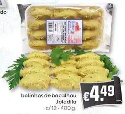 Bolama bolinhos de bacalhau joledila promoção
