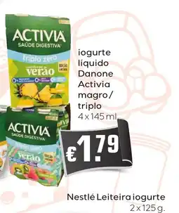 Bolama iogurte líquido Danone Activia magro / triplo promoção