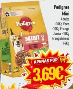Belita Pedigree Mini Adulto <10Kg Vaca promoção