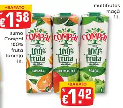 Bolama sumo compal 100% fruta laranja promoção