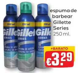 Bolama espuma de barbear gillette series promoção