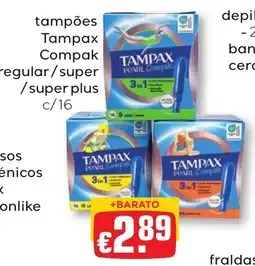 Bolama tampões tampax compak promoção