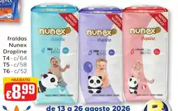 Bolama fraldas nunex dropline promoção