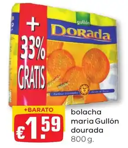Bolama bolacha maria gullón dourada promoção