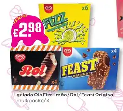 Bolama gelado olá fizz limão / rol / feast original promoção