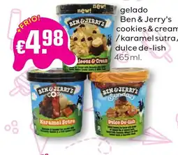 Bolama Ben & Jerry's cookies & cream / karamel sutra / dulce de-lish promoção