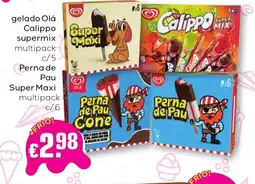 Bolama gelado Olá Calippo supermix promoção