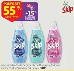 Auchan Detergente de Roupa de Máquina Ciclos Curtos Sensitive SKIP promoção