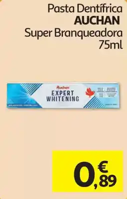 Auchan Pasta dentífrica auchan super branqueadora promoção
