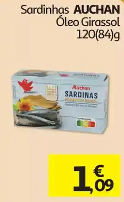 Auchan sardinhas auchan óleo girassol promoção