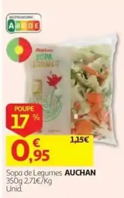 Auchan Sopa de Legumes Auchan promoção
