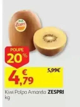 Auchan kiwi polpa amarela zespri promoção