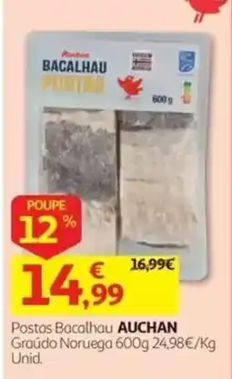 Auchan Postas Bacalhau Auchan promoção