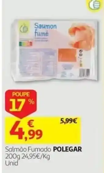 Auchan Salmão Fumado POLEGAR promoção