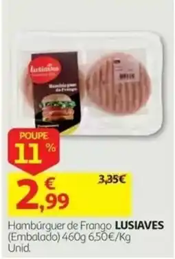 Auchan Hambúrguer de Frango Lusiaves promoção