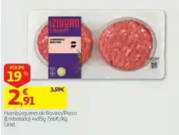 Auchan Hambúrgueres de Bovino/Porco promoção