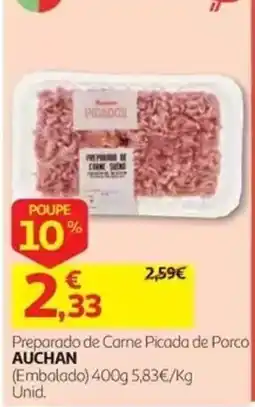 Auchan Preparado de Carne Picada de Porco Auchan promoção