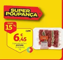 Auchan Espetadas de Peru Auchan promoção