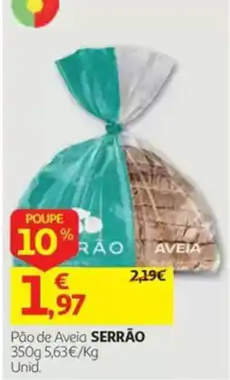 Auchan Pão de Aveia Serrão promoção