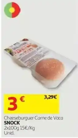 Auchan Cheeseburger Carne de Vaca SNOCK promoção