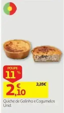 Auchan Quiche de Galinha e Cogumelos promoção