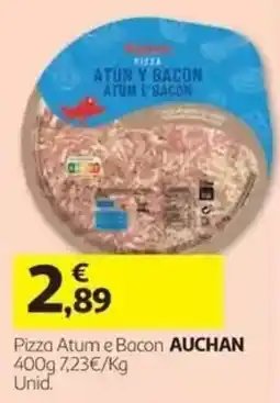 Auchan Pizza Atum e Bacon Auchan promoção