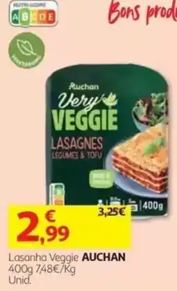 Auchan Lasanha veggie auchan promoção