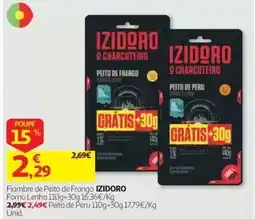 Auchan Fiambre de Peito de Frango IZIDORO promoção
