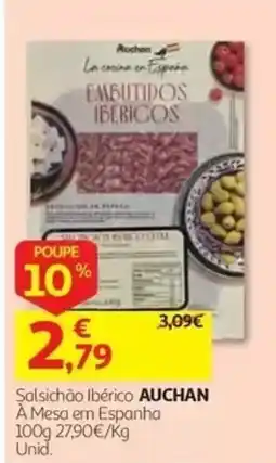 Auchan Salsichão Ibérico Auchan promoção