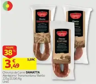 Auchan Chouriço de Carne Damatta promoção