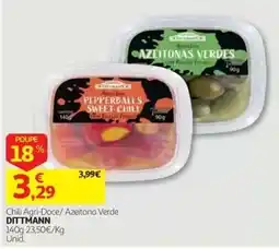 Auchan Chili Agri-Doce/ Azeitona Verde Dittmann promoção