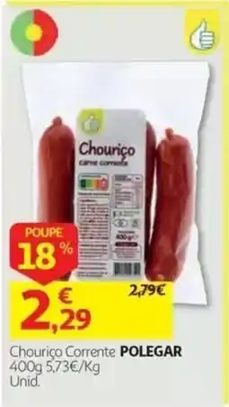 Auchan Chouriço corrente polegar promoção