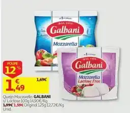 Auchan Queijo Mozzarella Galbani promoção