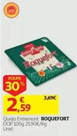 Auchan Queijo Entremont roquefort promoção
