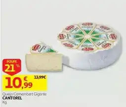 Auchan Queijo Camembert Gigante Cantorel promoção