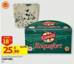 Auchan Queijo roquefort dop cantorel promoção
