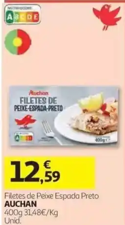 Auchan Filetes de Peixe Espada Preto Auchan promoção