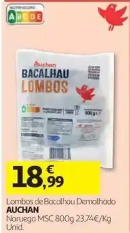 Auchan lombos de bacalhau demolhado auchan promoção