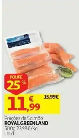 Auchan Porções de salmão royal greenland promoção