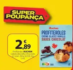 Auchan Profiteroles auchan gelado baunilha chocolate promoção