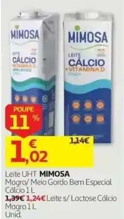 Auchan Leite uht mimosa promoção
