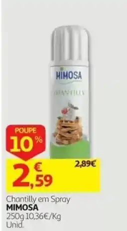Auchan Chantilly em Spray Mimosa promoção