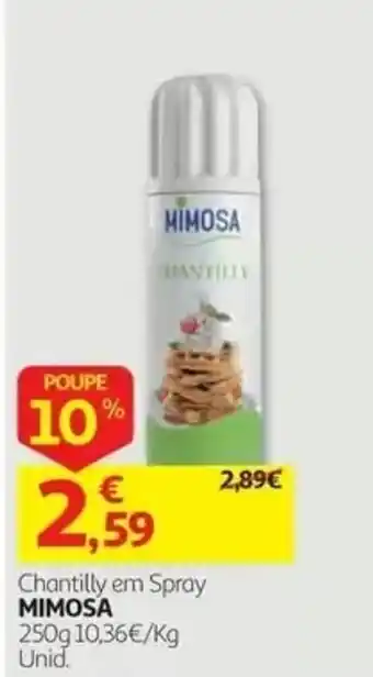 Auchan Chantilly em Spray Mimosa promoção