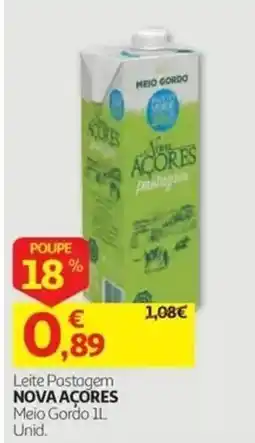 Auchan Leite Pastagem Nova Açores promoção