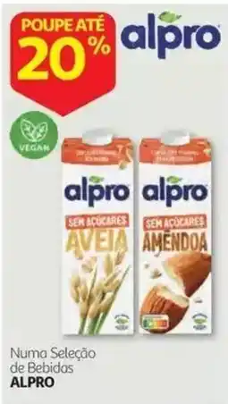 Auchan Alpro bebidas sem açúcares aveia e amêndoa promoção