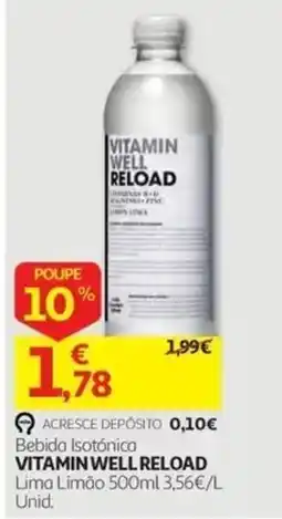 Auchan Bebida Isotônica Vitamin Well Reload promoção