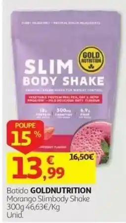 Auchan Batido goldnutrition morango slimbody shake promoção
