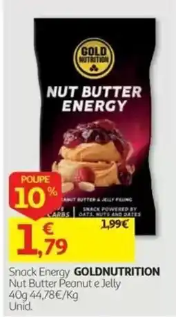 Auchan Snack Energy Goldnutrition promoção